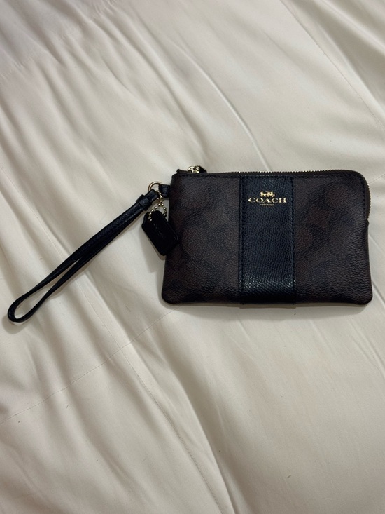 Coach Corner Zip Wristlet - Picture 2 of 2